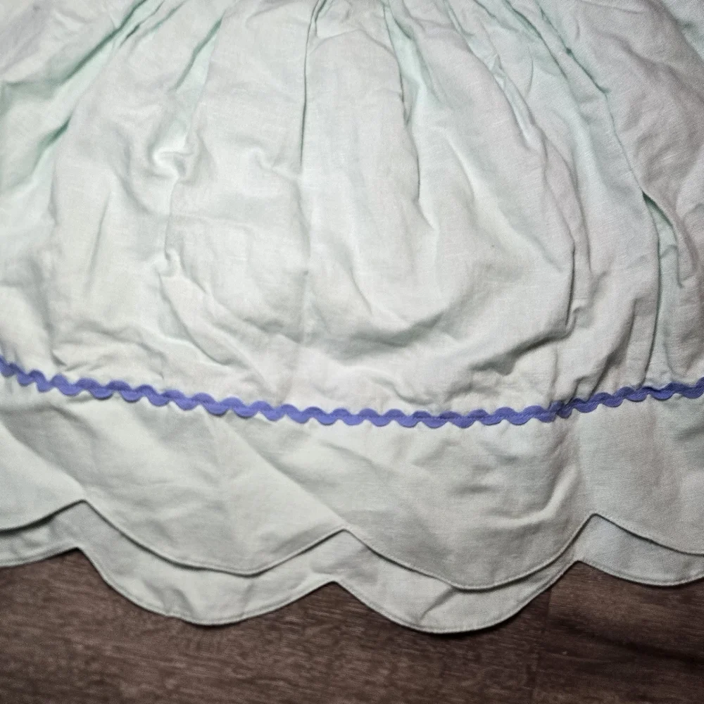Matilda Jane Fantasy Folk Mint Green Dress with Scalloped Hem.‎ Size 4.